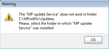 The MP update service