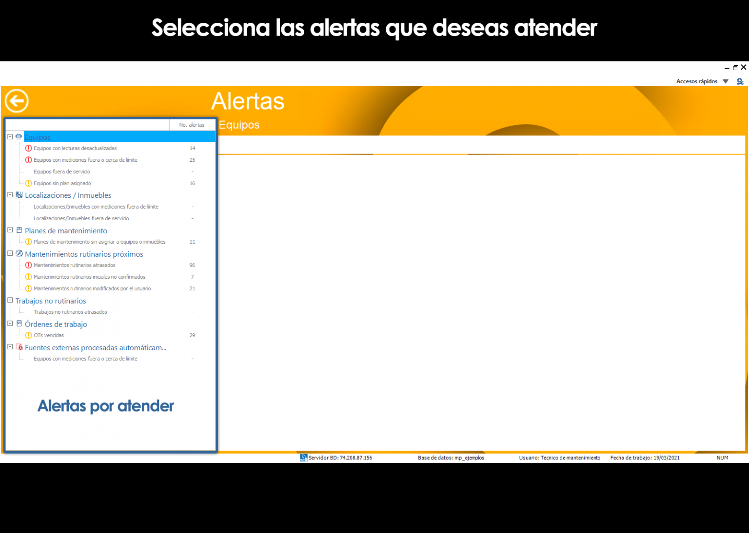 Alertas – Centro de aprendizaje