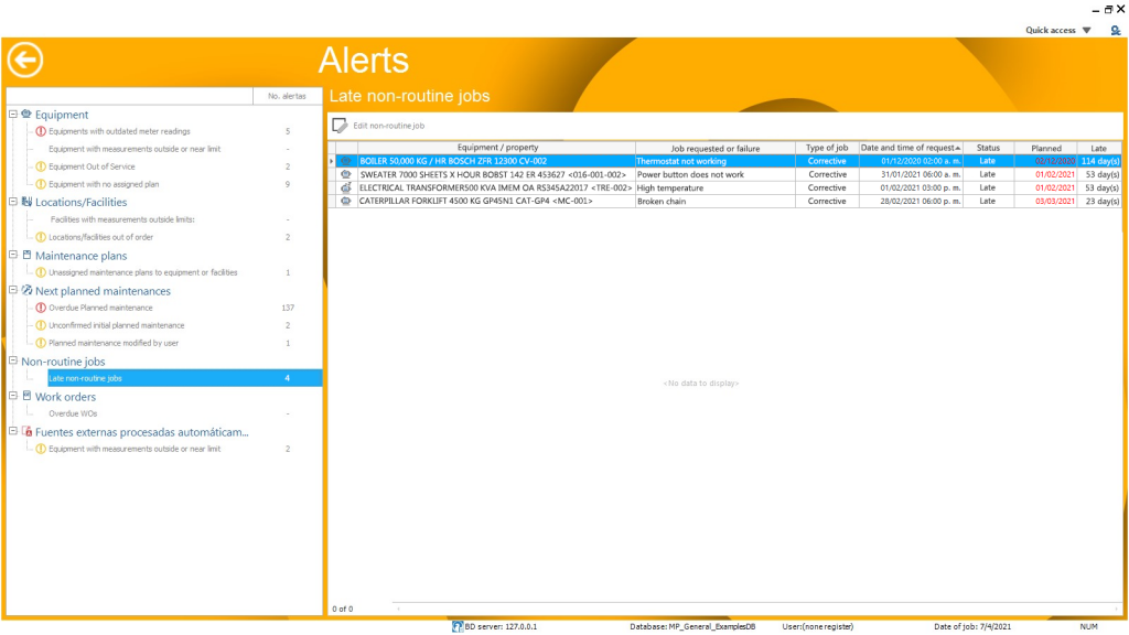 Alertas – Centro de aprendizaje